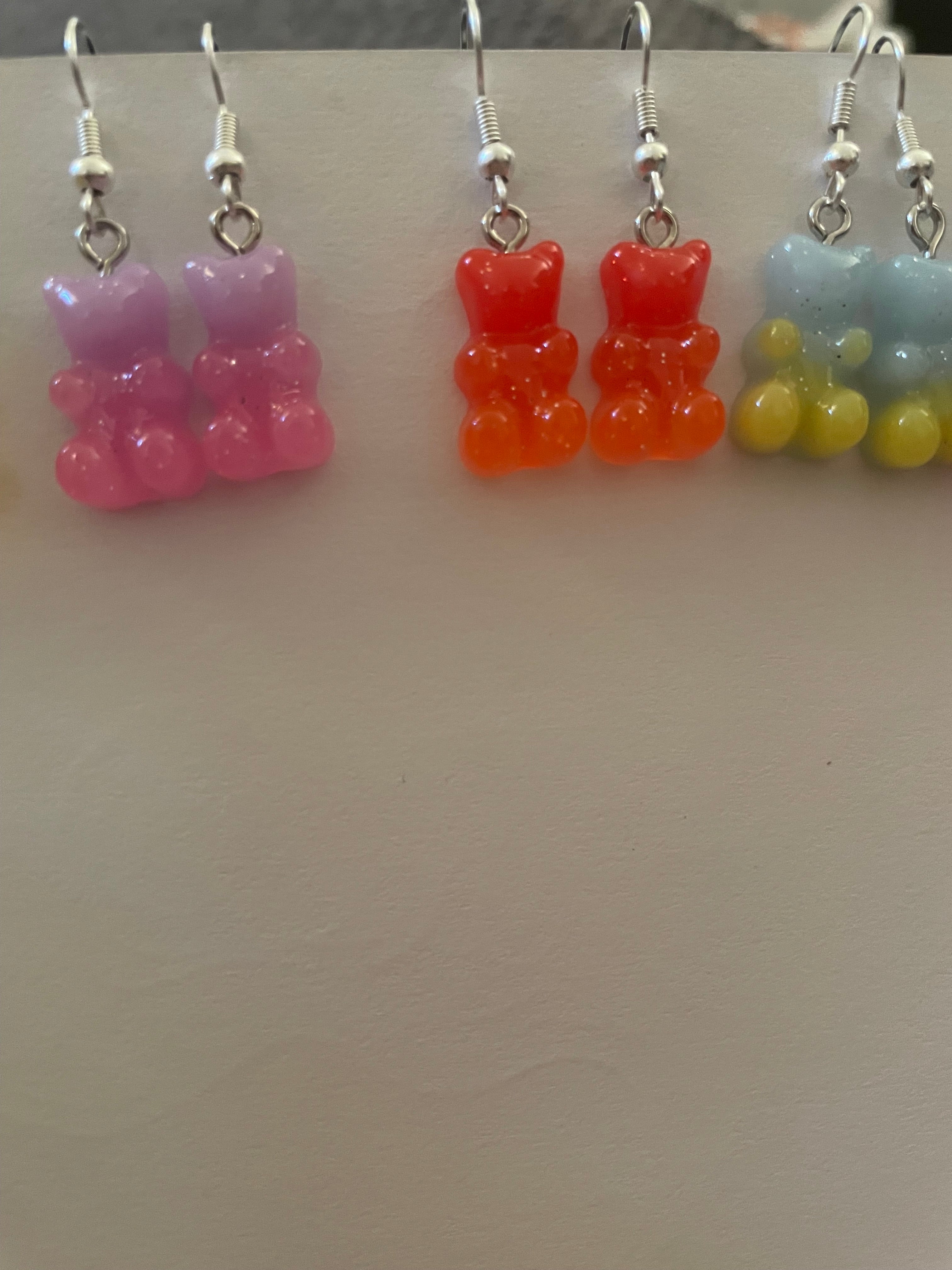 Gummy bear earrings